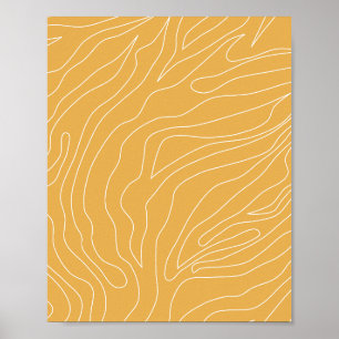 Minimaal Abstract geel Poster