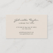 Minimaal Abstract landschapsfotografe script Visitekaartje (Achterkant)