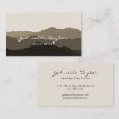 Minimaal Abstract landschapsfotografe script Visitekaartje (Voorkant / Achterkant)