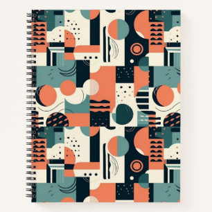 Minimaal Abstract naadloos patroon - geometrisch ( Notitieboek