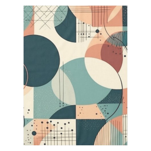 Minimaal Abstract Naadloos Patroon - Geometrisch ( Tafelkleed (Voorkant)