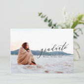 MINIMAAL AFSTUDEREN AANKONDIGING (Staand voorkant)