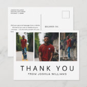 Minimaal Afstuderen fotocollage Briefkaart (Voorkant / Achterkant)