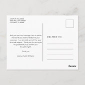 Minimaal Afstuderen fotocollage Briefkaart (Achterkant)