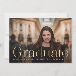 Minimaal Afstuderen landschap Foto Faux Gold Kaart