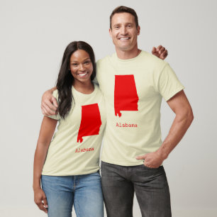 Minimaal Alabama Verenigde Staten T-shirt