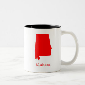 Minimaal Alabama Verenigde Staten Tweekleurige Koffiemok