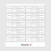 Minimaal Apothecary Candle Tin 3x1" Rectangle Labe Sticker (Vel)