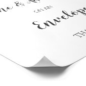 Minimaal Baby shower adres en envelopteken Poster (Hoek)