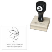 Minimaal, Beauty, Logo, Line Art Rubberstempel (Gestempeld)
