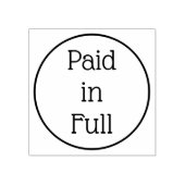 Minimaal "betaald in volledig" Rubberstempel Rubberstempel (Afrduk)
