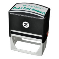 Minimaal "betaald volledig bedrag" Rubberstempel