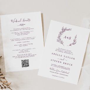 Minimaal blad   Aubergine Weekend Evenementen Brui Kaart