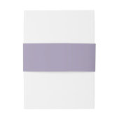 Minimaal blad | Lavendel bruiloft buik band Uitnodigingen Wikkel (Achterkant Voorbeeld)