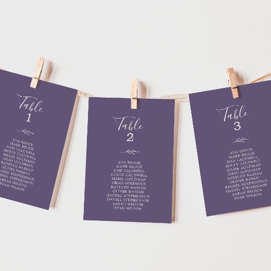 Minimaal blad | Plum Hangende Zitkaart Kaart