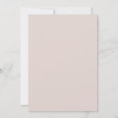 MINIMAAL BLUSH PINK PEACH TYPOGRAPHY VERLOVING KAART (Achterkant)