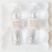 Minimaal Boho-Vrijgezellenfeest neutraal Waterfles Etiket