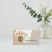 Minimaal Boho Yoga en Wellness Visitekaartje leraa (Staand voorkant)