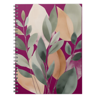 Minimaal Botanisch Bladpatroon Notitieboek
