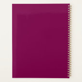 Minimaal botanisch bladpatroon planner (Achterkant)