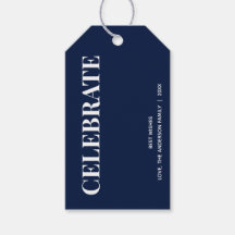 Minimaal CELEBRATE | Marineblauw vakantie