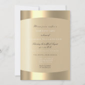 Minimaal Champaigne Goud Zwart Confetti Sepia Ivoo Kaart (Voorkant)