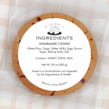 Minimaal Cute Cake Logo Bakkerij Ingrediënt