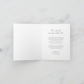 Minimaal Dank u Bruiloft Foto Nota Kaart (Binnen)
