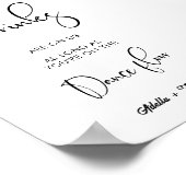 Minimaal de Drinken zijn op ons open bar bruiloft  Poster (Hoek)