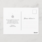 Minimaal discobal | Bewegende aankondiging Briefkaart (Achterkant)