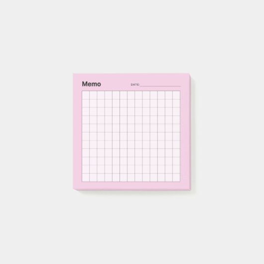 Minimaal eenvoudig memo-raster post-it® notes (Voorkant)