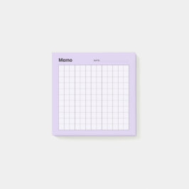 Minimaal eenvoudig memo-raster post-it® notes