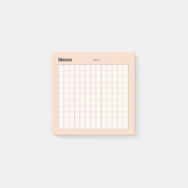 Minimaal eenvoudig memo-raster post-it® notes