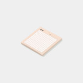 Minimaal eenvoudig memo-raster post-it® notes (Schuin)