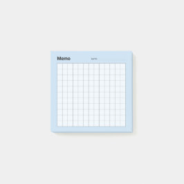 Minimaal eenvoudig memo-raster post-it® notes