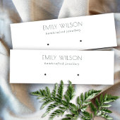 Minimaal eenvoudig zwart-wit beeldscherm mini visitekaartje