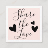 Minimaal elegant Blush Pink White Script Aanbevelingskaartje (Voorkant)