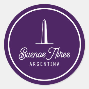 Minimaal, Elegant Buenos Aires, Argentinië Sticker