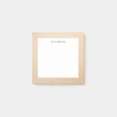 Minimaal elegant gouden geraffineerd grensontwerp post-it® notes (Voorkant)