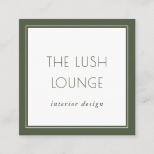 Minimaal Elegant Green Lijst Border Visitekaartje