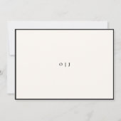 Minimaal Elegant Luxe Script Bruiloft Save The Date (Achterkant)