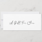 Minimaal Elegant Modern Business Gift Certificaat (Voorkant)