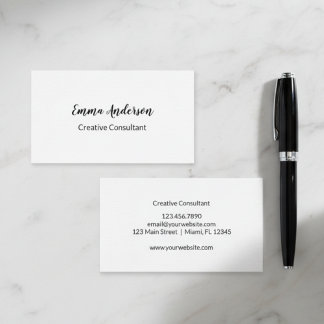 Minimaal Elegant Professioneel  Visitekaartje