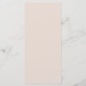 Minimaal Elegant Script Dusty Pink Wedding Menu (Achterkant)