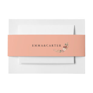 Minimaal Elegant Script Trouwen Uitnodigingen Wikkel