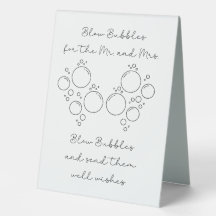 Minimaal Elegant Wazig Bubbel Afscheid Bord
