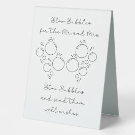 Minimaal Elegant Wazig Bubbel Afscheid Bord