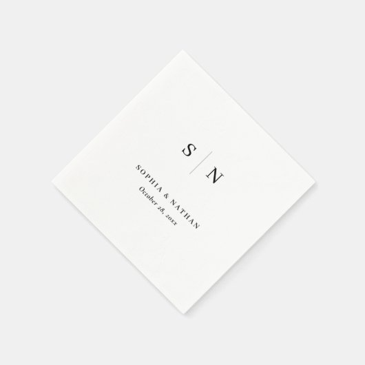 Minimaal en Chic | Trouwen Servet (Hoek)