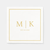 Minimaal en Chic | Trouwservetten Servet (Voorkant)