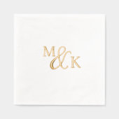 Minimaal en Chic | Weddenschap Folie Servetten (Voorkant)